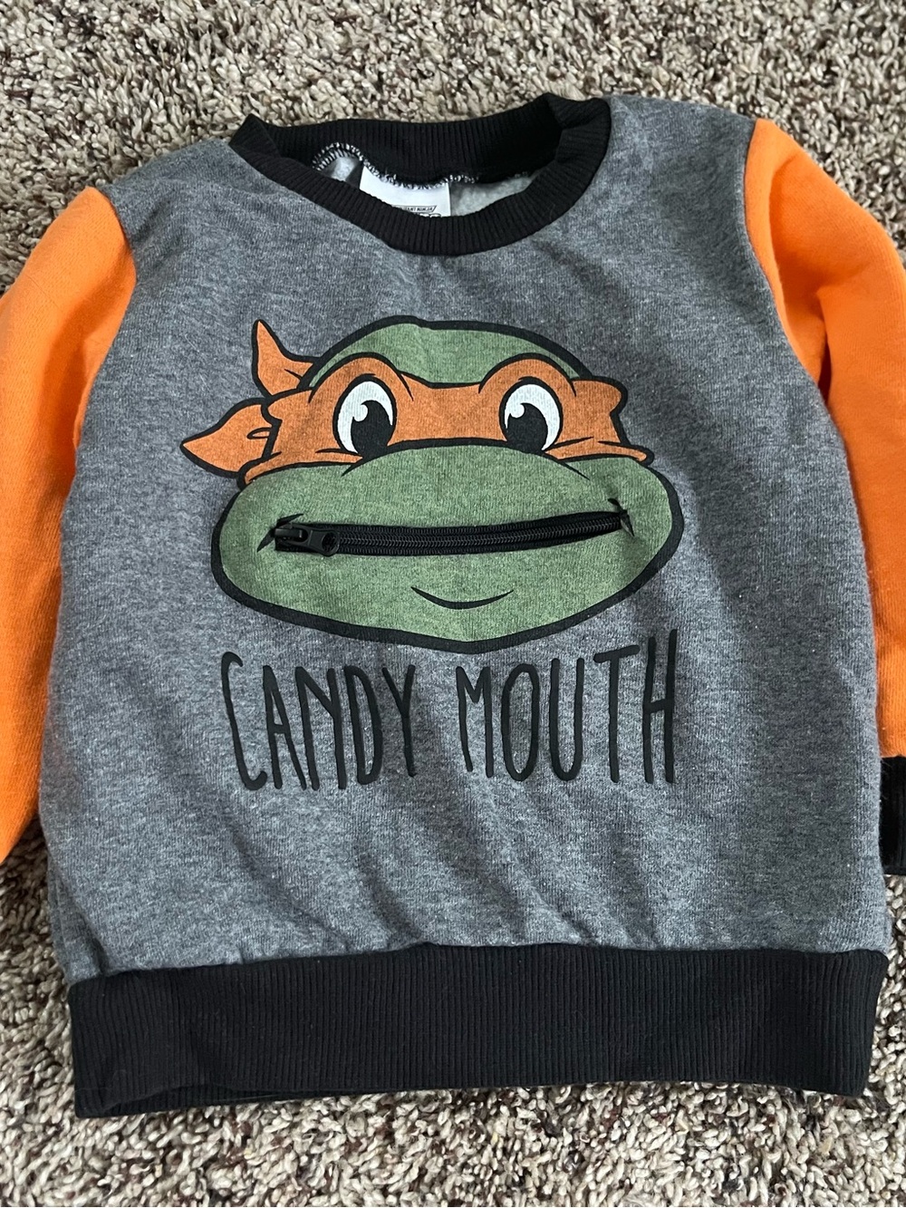 Teenage Mutant Ninja Turtles Halloween Sweater - Candy Mouth - Size 18 months
